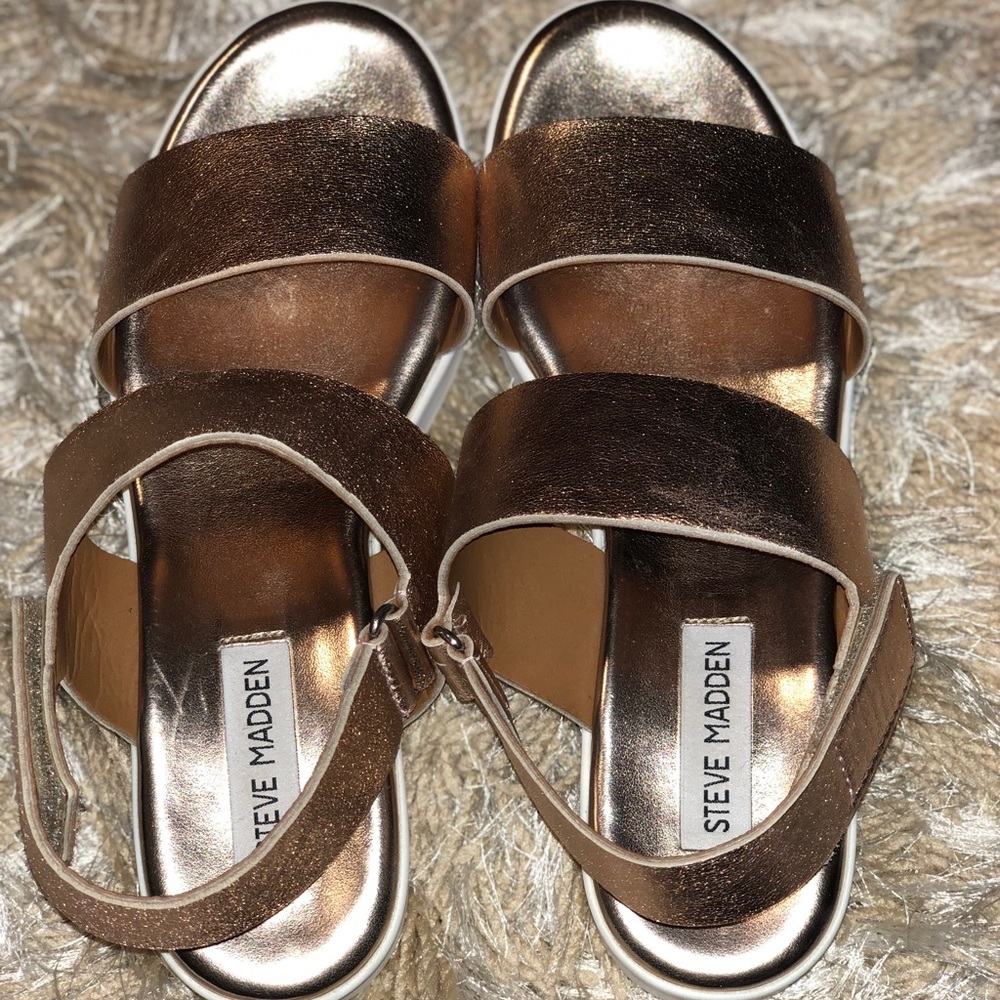 Steve Madden Rachel Rose Gold Platform Sandal
